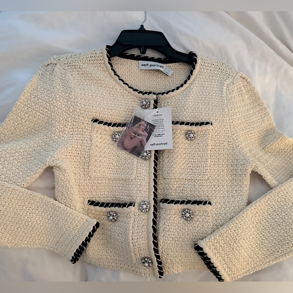 Self Portrait gorgeous embellished cardigan 🤍🤍🤍